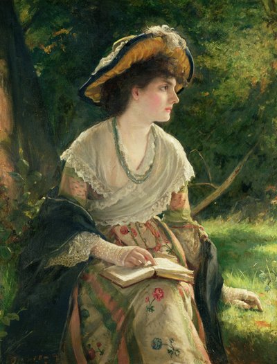 Woman Reading by Robert James Gordon